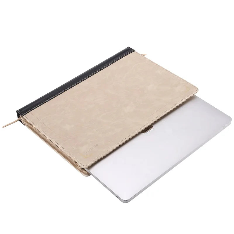 Newest PU Leather Laptop Sleeve for MacBook Air 13 15 A2337 M3 A3113 A3114 Carrying Case for Pro13 14 16 A2338 A2918 A2992 A2991