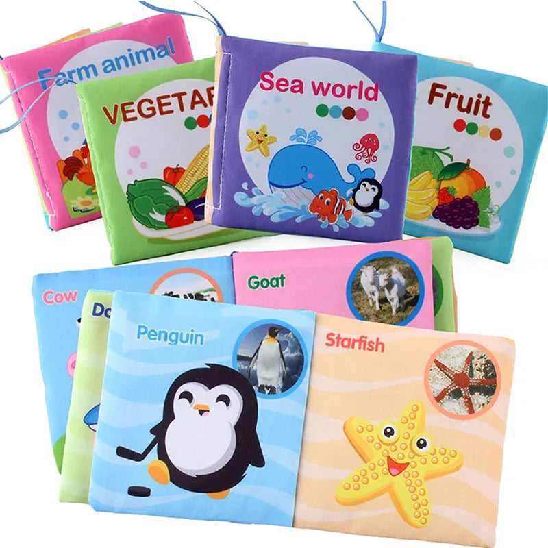 Baby Cloth Books Enlightenment Early Educational Toys 0-36 Months