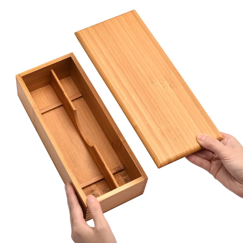 Bamboo Expandable Drawer Kitchen Organizer for Spoons Forks Knives cutleries