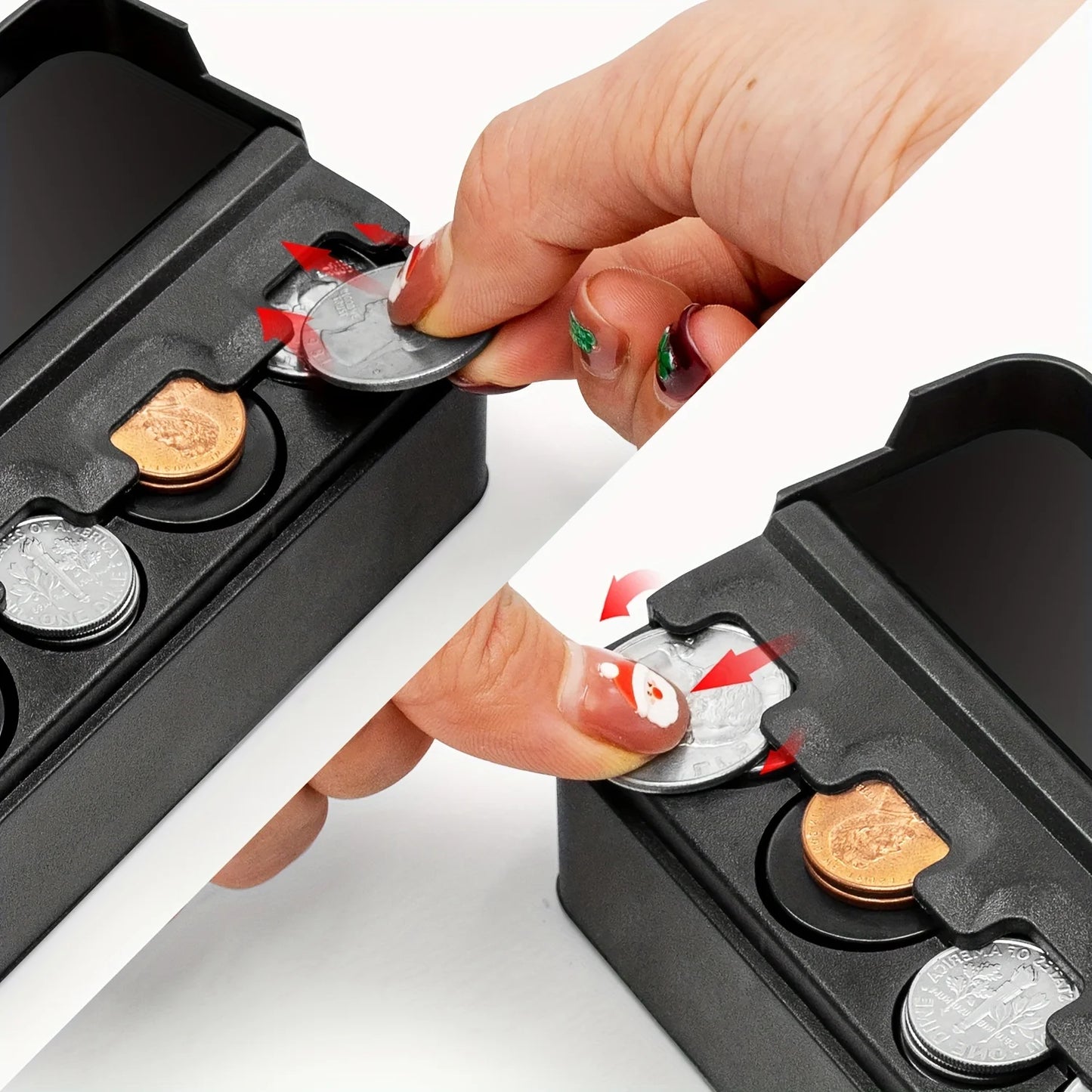 Car Change Organizer Holder Money Dispenser