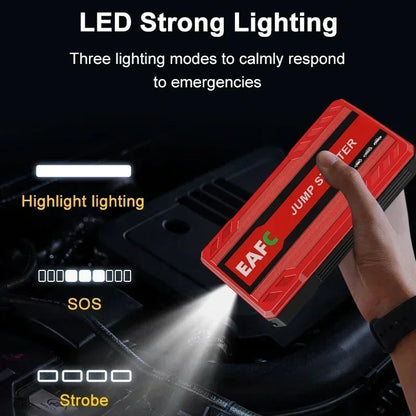 Peak Current 600A Car Jump Starter Power Bank 12V Portable Car Battery Booster Charger Starting Device Petrol Diesel Car Starter