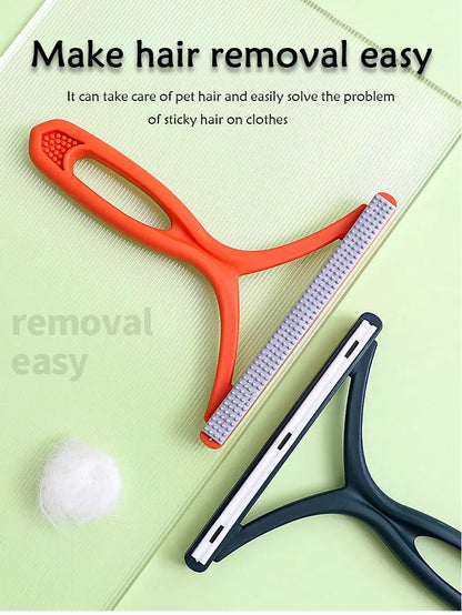 1pc 2in1 Double Sided Pet Hair Remover Lint