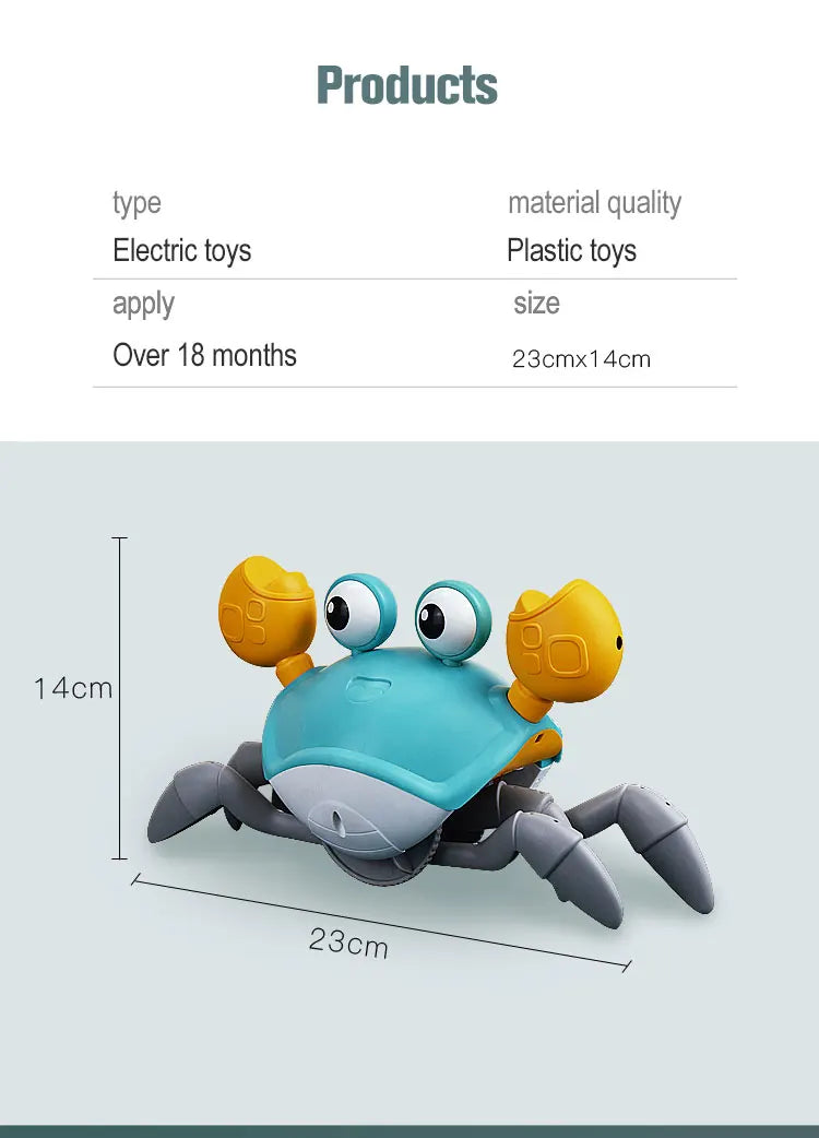 Dancing Crab Toy for Babies Crawling