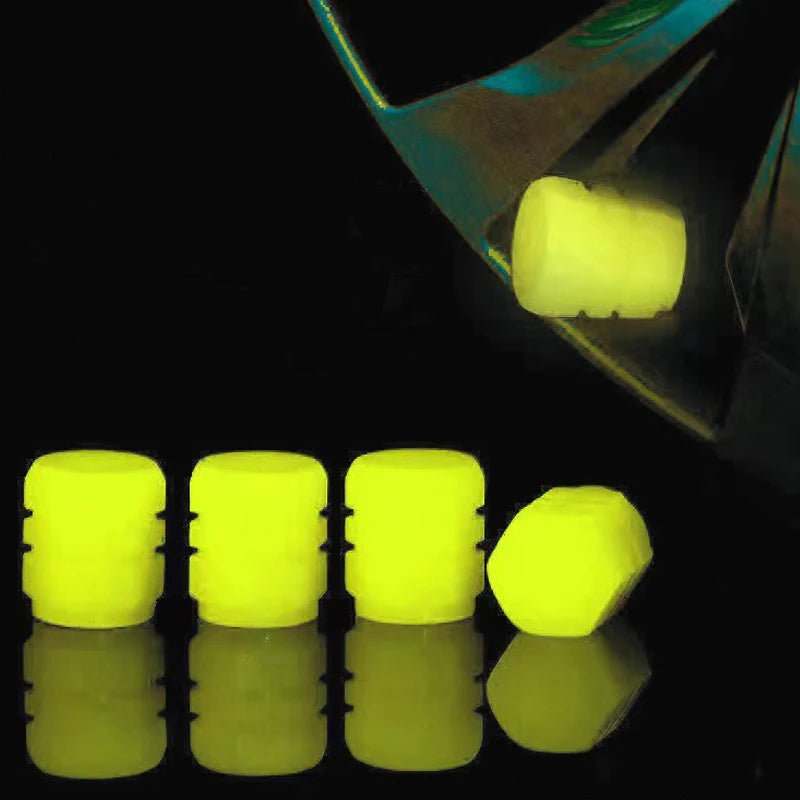 4Pcs Luminous Valve Caps