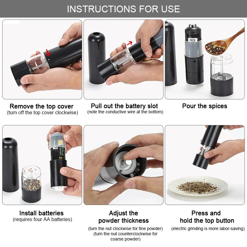 Automatic Salt and Pepper Grinder