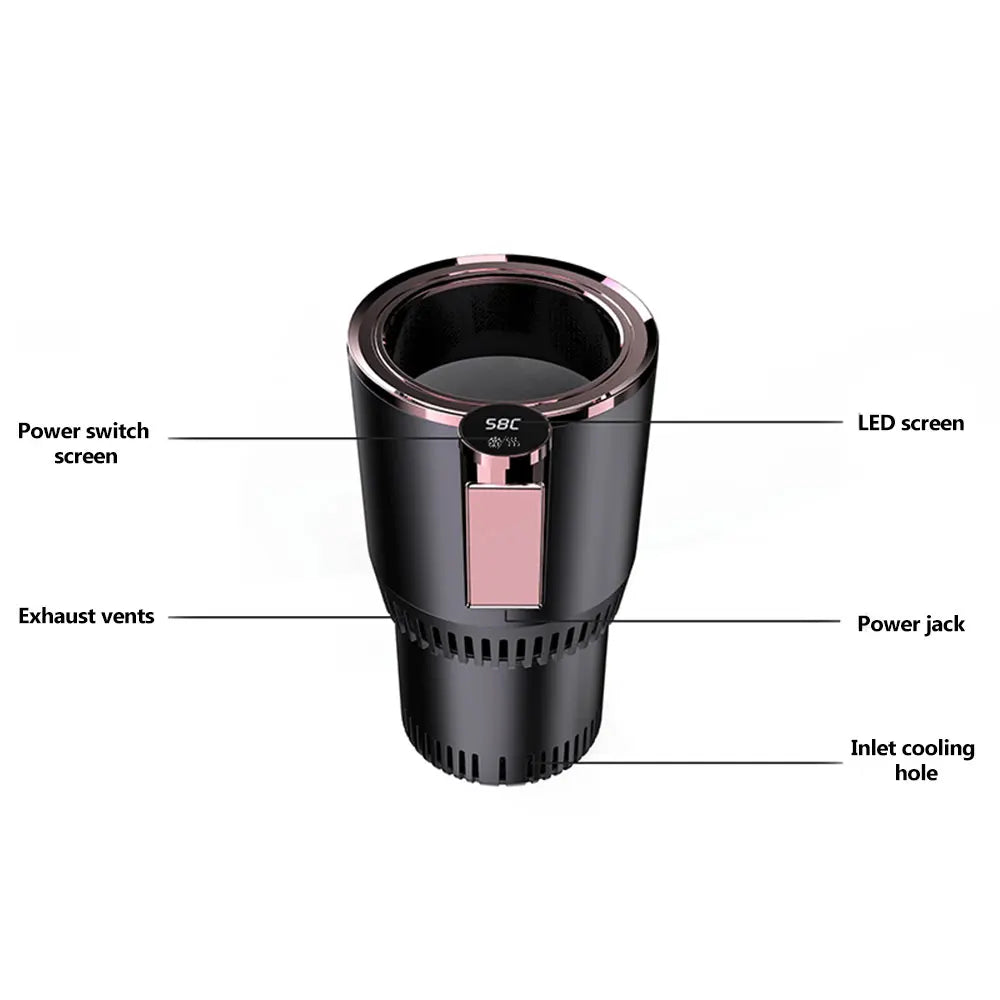 Smart Hot And Cold Cup Drinks Holders Digital Temperature Display