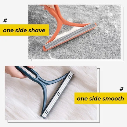 1pc 2in1 Double Sided Pet Hair Remover Lint