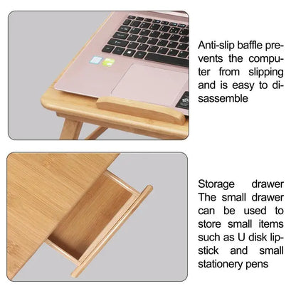 Laptop Lap bed  Desk 5 Adjustable Angles Drawer