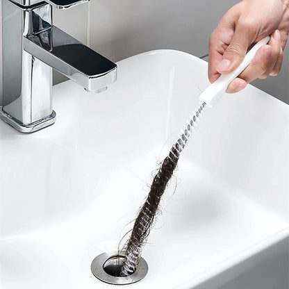 Sink Cleaning Brush Drain Cleaner Flexible Cleaner Kitchen Clog Plug Hole Remover Tool