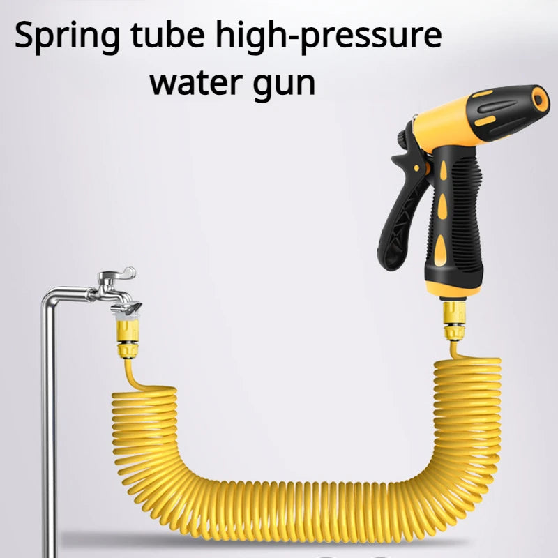 10-30 Meter Telescopic Water Pipe with High-pressure Nozzle Car Washing Tool