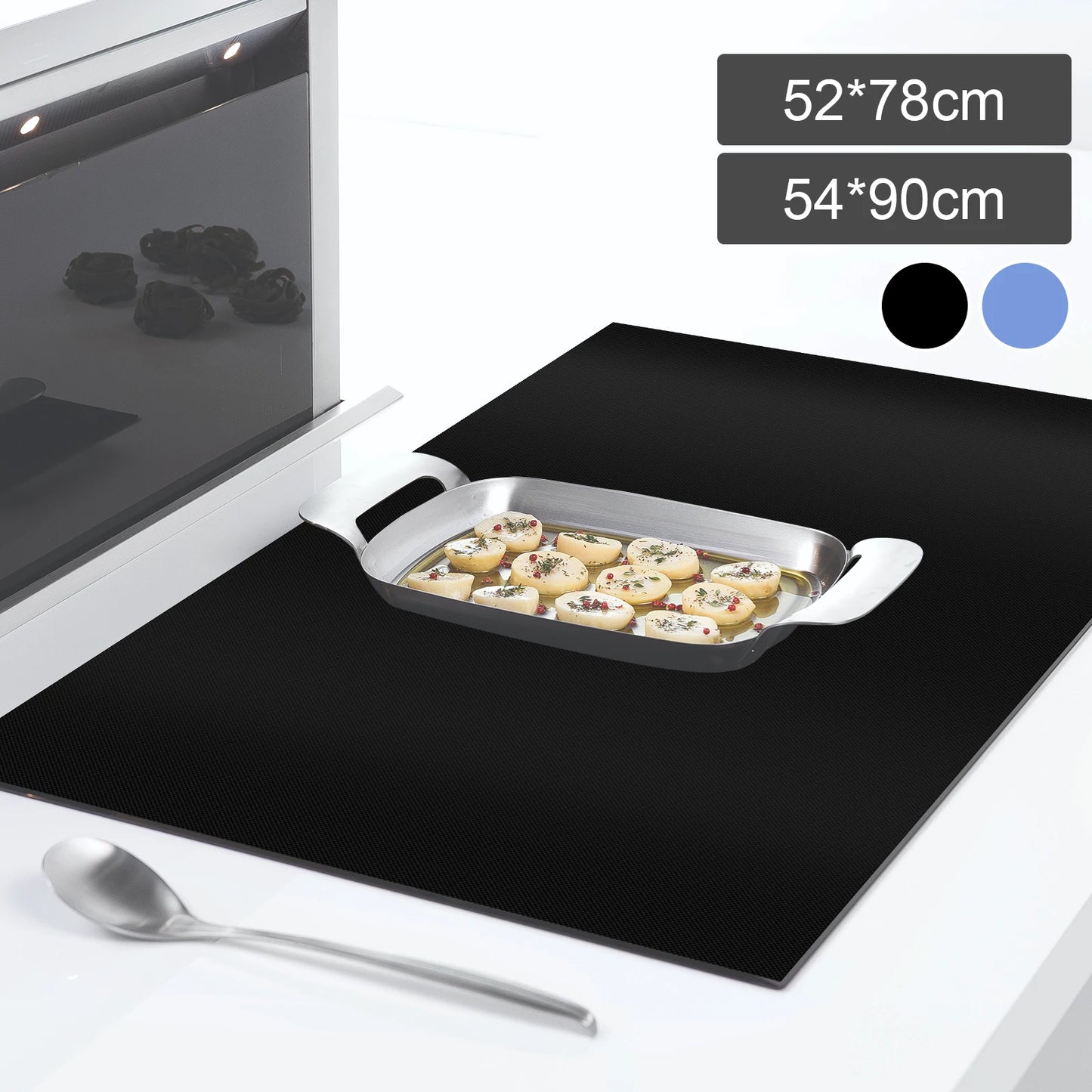 Induction Cooker Cover Silicone Mat Large Nonstick Electric Stove Cover Mat Anti-slip Anti-fouling and Anti-oil Protective Pad