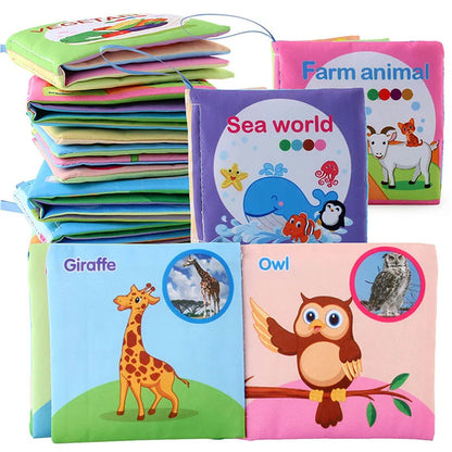 Baby Cloth Books Enlightenment Early Educational Toys 0-36 Months