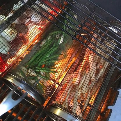 Stainless Steel Rolling Barbecue Cage