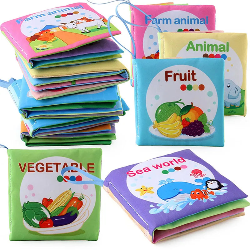 Baby Cloth Books Enlightenment Early Educational Toys 0-36 Months